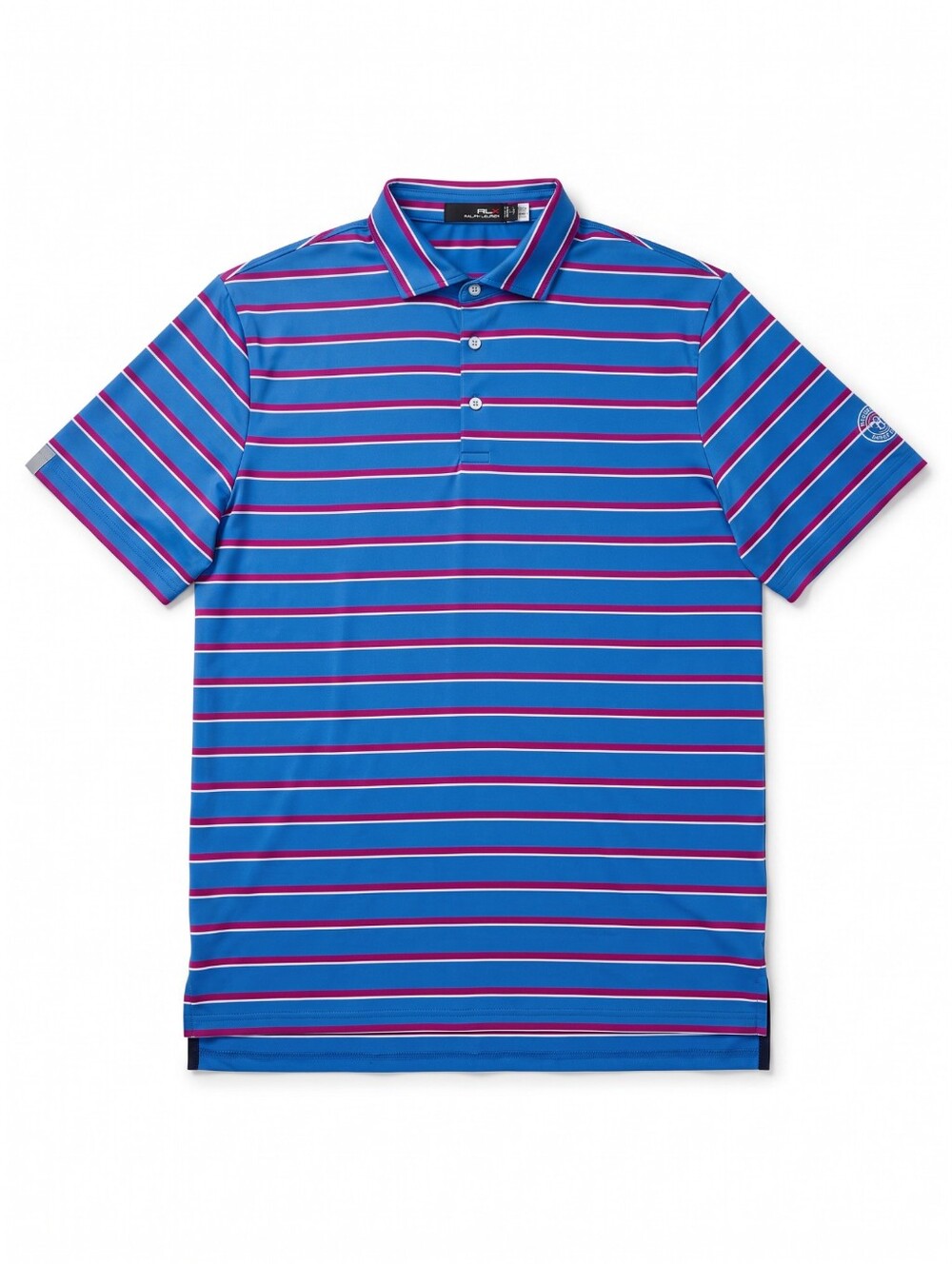 RLX Ralph Lauren Golf Performance Polo Blue Pink Stripe Men's XXL